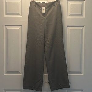 Ann Taylor Black and White Wide Leg Dress Pants